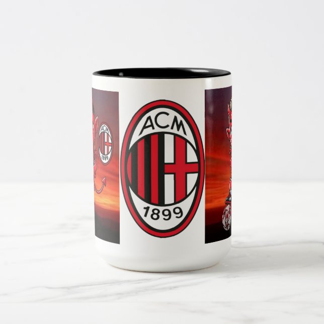 Taza Bicolor Tazza Milan calcio (Centro)