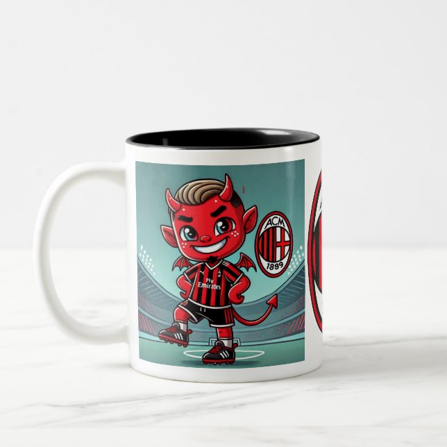 Taza Bicolor Tazza Milan calcio (Izquierda)