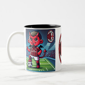 Taza Bicolor Tazza Milan calcio