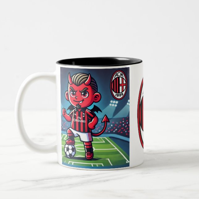 Taza Bicolor Tazza Milan calcio (Izquierda)
