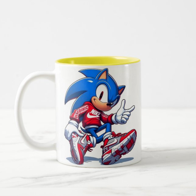 Taza Bicolor Tazza Sonic  (Izquierda)