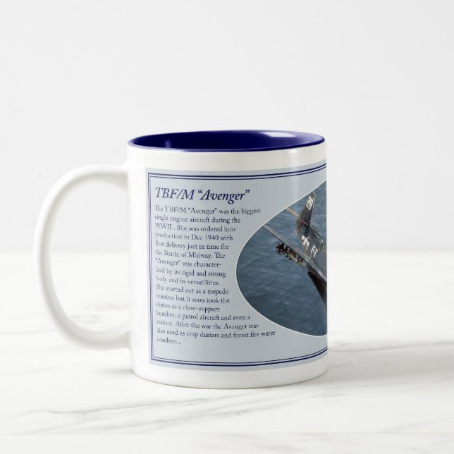 Taza Bicolor TBF/M “Avenger” mug (Izquierda)