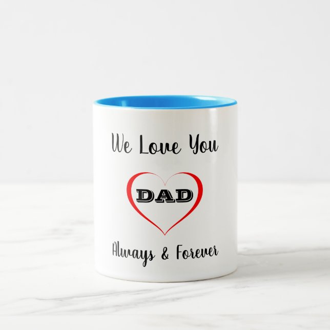 Taza Bicolor Te Ama Papá Mug (Centro)