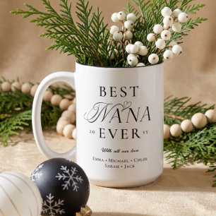 Taza Bicolor Te Amamos Mejor Nana Nunca Personalizada Navidad