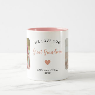Taza Bicolor Te Aman Gran Abuela Foto Moderna Keepsake