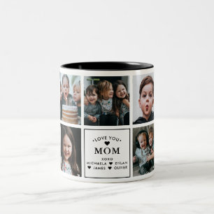 Taza Bicolor Te Amas Moderno Mamá/Mamá/Mam/Mami/Otra 9-Foto Tw