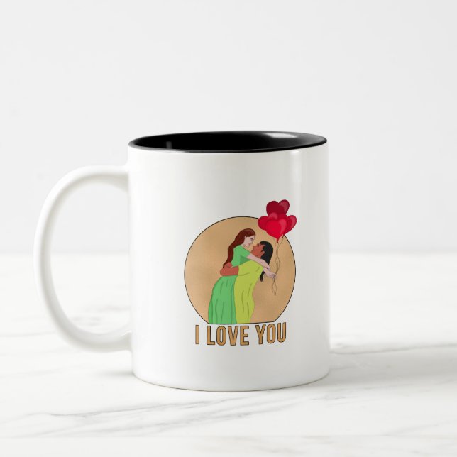 Taza Bicolor Te Amo (Izquierda)