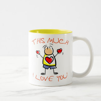 Taza Bicolor Te amo este mucho v1b