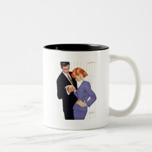 Taza Bicolor Te amo, mamá Girl