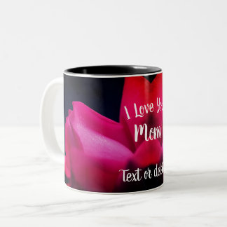 Taza Bicolor Te Amo Mamá Rosebud Personalizada