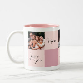 Taza Bicolor "Te amo mamá siempre para siempre" regalo de fotos