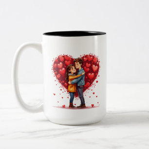 Taza Bicolor Te amo más de lo que jamás he encontrado una maner