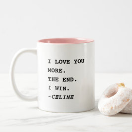 Taza Bicolor Te Amo Más El Fin Gano Regalo Divertido Padre
