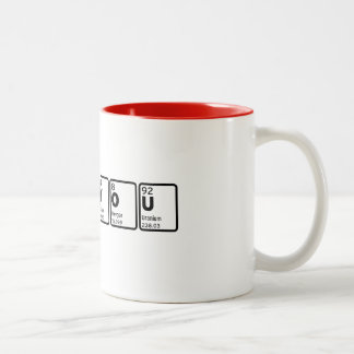 Taza Bicolor Te Amo - Mesa Periódica