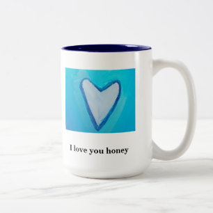 TAZA BICOLOR TE AMO MIEL