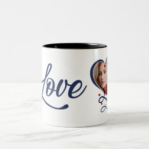 Taza Bicolor Te amo mucho mi amor