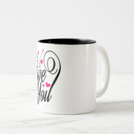 Taza Bicolor te amo Mug