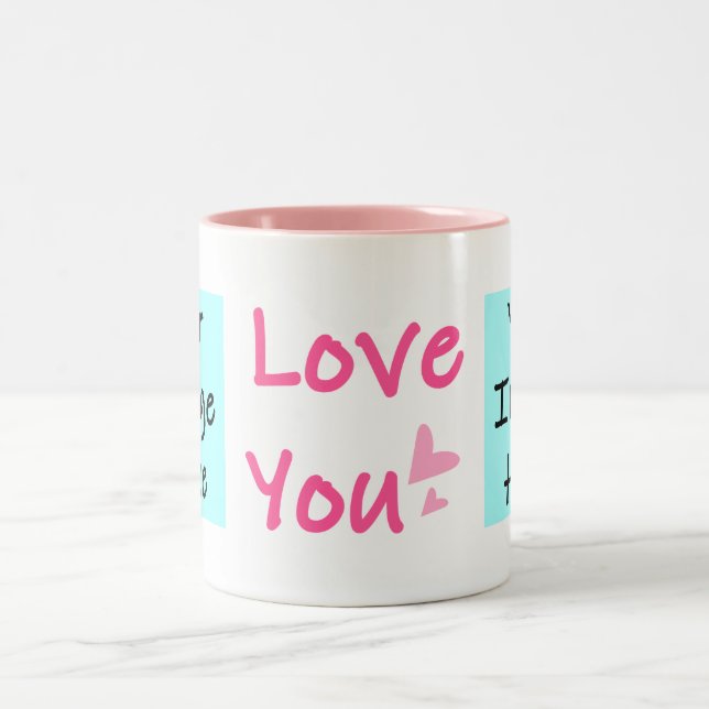 Taza Bicolor Te Amo Personalizado (Centro)