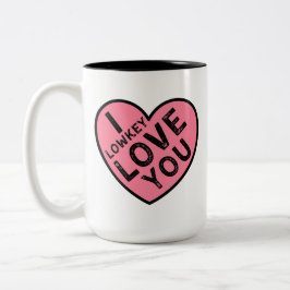 Taza Bicolor Te amo San Valentín
