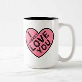 Taza Bicolor Te amo San Valentín