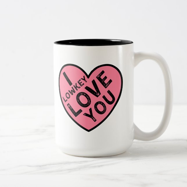 Taza Bicolor Te amo San Valentín (Derecha)
