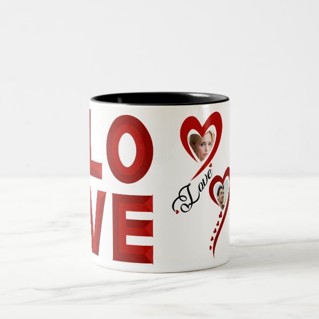 Taza Bicolor Te amo tanto mi amor (Centro)