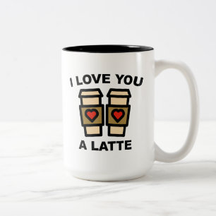 Taza Bicolor Te Amo Un Latte