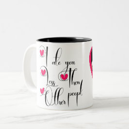 Taza Bicolor Te comí menos que otras personas