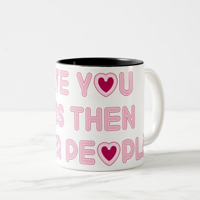 Taza Bicolor Te comí menos que otras personas (Anverso derecho)