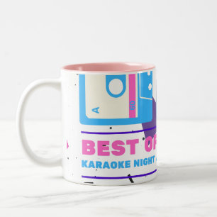 Taza Bicolor Té de diseño de cassette vintage de estilo retro 8