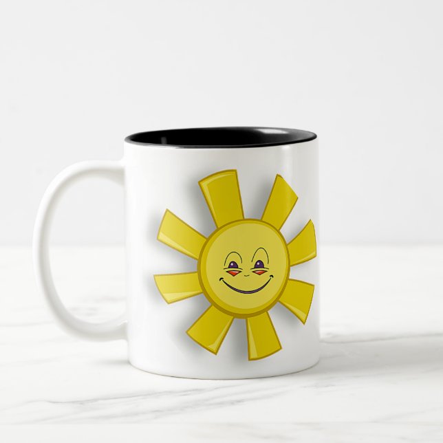 Taza Bicolor Té de sol delgado (Izquierda)