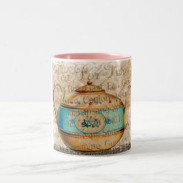 Taza Bicolor Té Para Dos