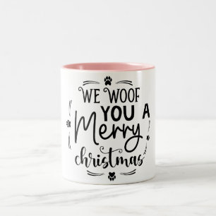 Taza Bicolor te queremos una feliz navidad