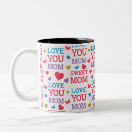 Taza Bicolor Te quiero Mamá