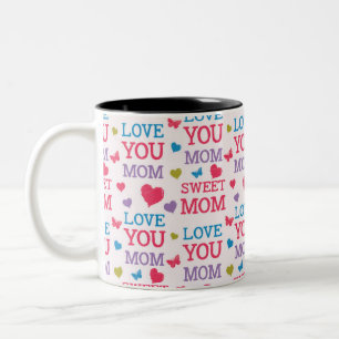 Taza Bicolor Te quiero Mamá