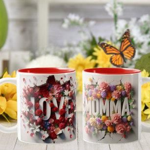 Taza Bicolor Te quiero mamá Día de la Madre Mug