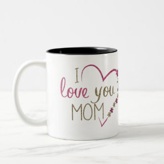 Taza Bicolor Te quiero mamá Mug