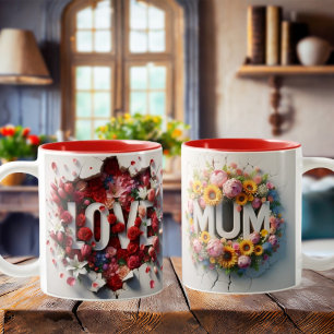Taza Bicolor Te quiero Mamá Mug por el Día de la Madre