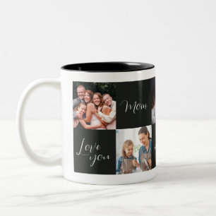 Taza Bicolor "Te quiero Mamá siempre por siempre" regalo de fot