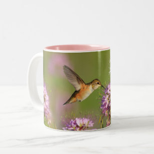 Taza Bicolor Te quiero Personalizado Hummingbird Floral