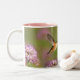 Taza Bicolor Te quiero Personalizado Hummingbird Floral (Con donut)