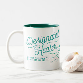 Taza Bicolor Té sano o tazón de café designado para fans de D&D