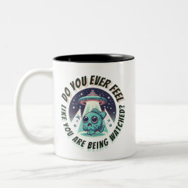 Taza Bicolor ¿Te sientes observado? Pez