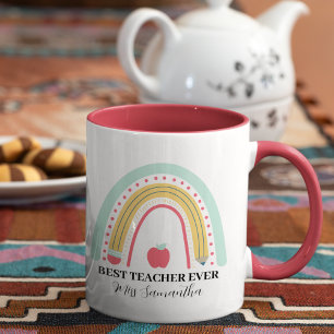 Taza Bicolor Teacher Appreciation Thank You Personalized