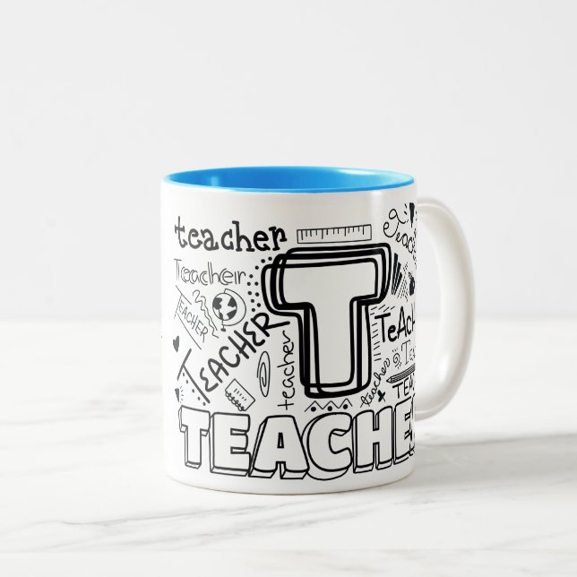 Taza Bicolor Teacher Mug (Anverso derecho)