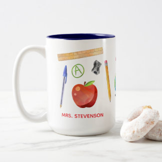 Taza Bicolor Teacher Mug - Teacher Appreciation Gift 