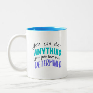 Taza Bicolor Teal Morado Refrescante Puedes Hacer Cualquier Cos