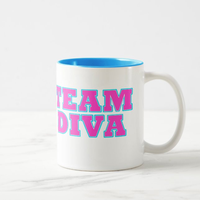 Taza Bicolor TEAM DIVA Coffee Mug (Derecha)