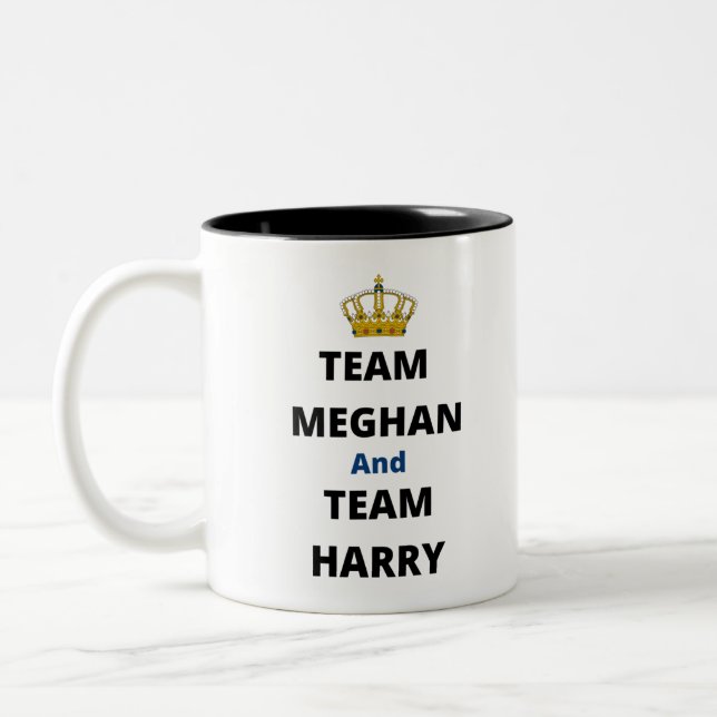 Taza Bicolor Team Meghan y Team Harry (Izquierda)