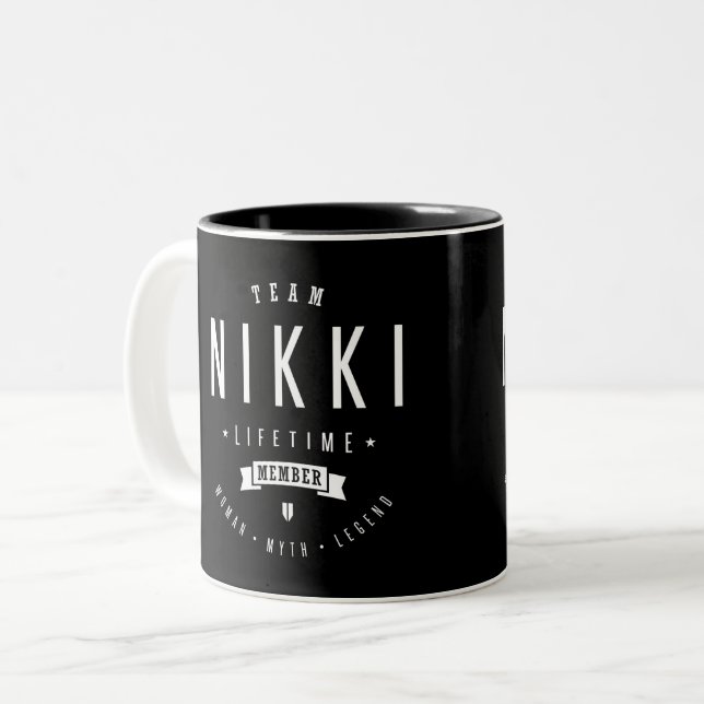 Taza Bicolor Team Nikki (Anverso izquierdo)